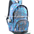 blue sublimation printed college backpack